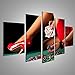 islandburner Bild auf Leinwand Sexy Frau Gl&uuml;cksspiel Poker Royal Flush Bilder Wandbilder Poster