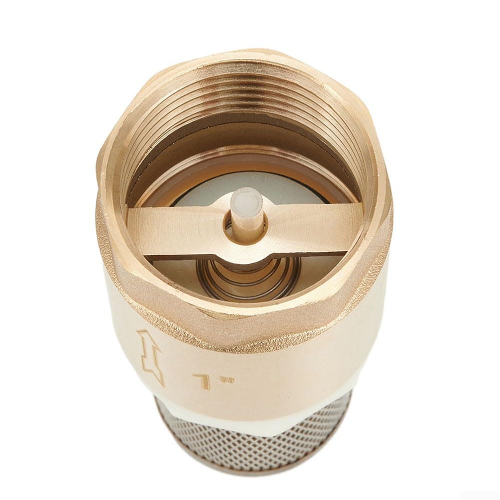 Voetklep, Messing Terugslagklep 1INCH Lente Terugslagklep Non Return Pomp Inlaat Filter Voetklep met Dia 25mm Hosetail voor Pomp Voetklep, Messing Terugslagklep 1INCH Lente Terugslagklep Non Return Pomp Inlaat Filter Voetklep met Dia 25mm Hosetail voor Pomp