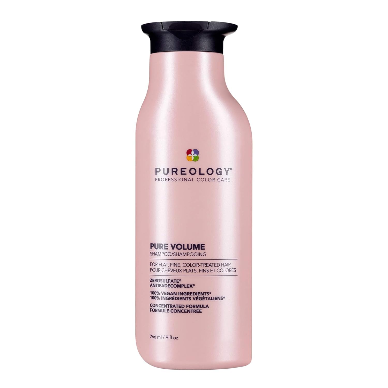 Pureology Pure Volume Shampoo - Enhances Volume and Movement, Lightweight Shampoo for Fine, Flat, Color Treated Hair, Sulfate-Free & Vegan