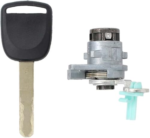 MOTOKU Juego de llaves para cilindro de cerradura del lado del conductor izquierdo para Honda Accord 2.4L 3.0L 2003-2007 72181-SDA-A11