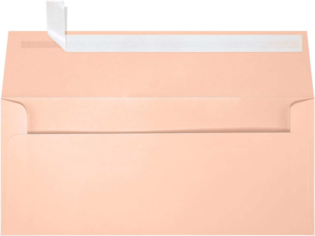 LUXPaper #9 Slimline Invitation Envelopes | Peel & Press | 3 7/8" x 8 7/8" | Bright White | 80lb. Text | 1,000 Qty