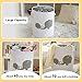 INough Baby Hamper Extra Large Nursery Hamper, 58L Kids Toys Basket Laundry Basket for Baby's Dirty Clothes Collapsible Storage Basket Canvas Clothes Hamper Toy Box Dorm Room Essentials for College