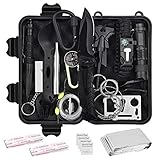 Nilight Emergency Survival Kit, 18 in 1 Survival Gear and Equipment Camping Knife Survival, Tactical Gear, Self Defense Kit Hiking Gear Essentials for Women Men