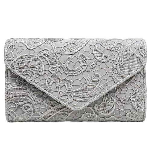 Image of 2026 Lace Embroidered Clutch Dressy Purse Envelope Evening Bag