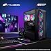 STGAubron Gaming PC Desktop Computer, AMD Ryzen 5 5500 up to 4.2G, GeForce RTX 3060 12G, 16G DDR4, 1T SSD, WiFi 6, BT 5.2, RGB Fan x4, Windows 11 Home