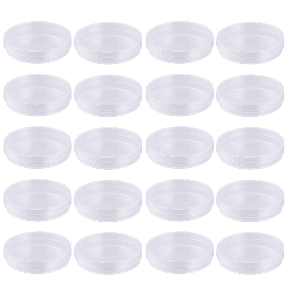 ULTECHNOVO 20er-Pack Vorgegossene Agarplatten – 70 Mm Petrischalen Mit Deckel – Für Schule & Mikrobiologie-Experimente