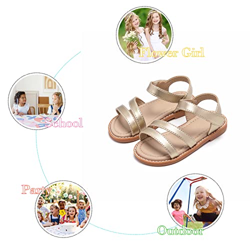 Otter Momo Girls Sandals Open Toe Princess Flat Sandals With Ruffle Summer Sandals #TOP5
