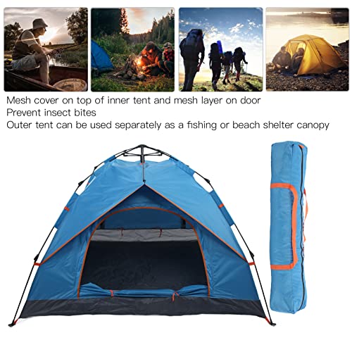 Carpa para camping tipo domo 4 personas doble capa impermeable miniatura 2