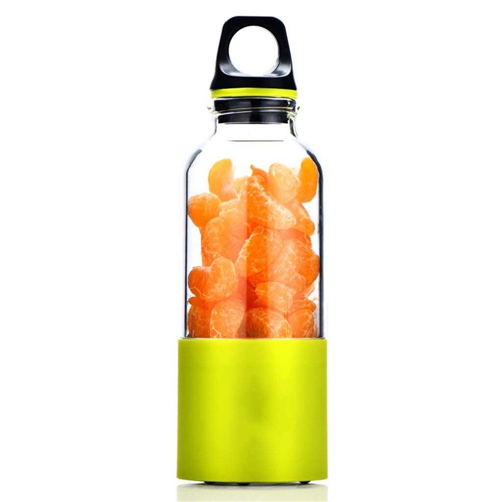 Frullatore Portatile da 500 ml Mini spremiagrumi Elettrico Tazza Orange Maker Frullatore frullatore Estrattore di Succo Verdure Frullatore di Frutta (Verde)
