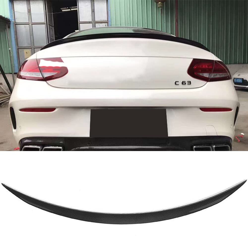 Aile d'aile de Spoiler arrière for Mercedes Benz W205 C63 AMG Coupe 2 Porte 2015-2017 Voiture Boot Boot Boîte à lèvres Spoiler Fibre de Carbone