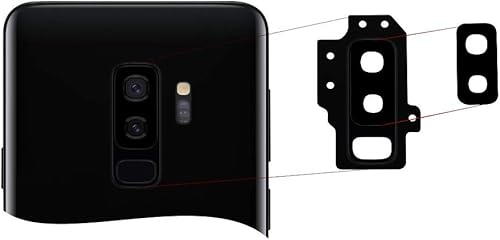 RepairMedia-Shop per Samsung Galaxy S9 Obiettivo Vetro Lente Fotocamera Nero Midnight Black Ricambio per Samsung Galaxy Plus RepairMedia-Shop per Samsung Galaxy S9 Obiettivo Vetro Lente Fotocamera Nero Midnight Black Ricambio per Samsung Galaxy Plus