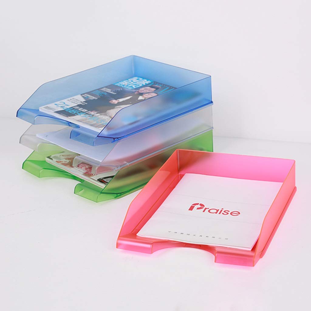 Vassoi Per Lettere In Acrilico Trasparente - 4 Ripiani Impilabili A4, Per Ufficio E Casa - Foto 7