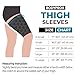 BODYPROX Thigh Compression Sleeve(1 Pair), Hamstring Compression Sleeve for Men and Women(Medium)