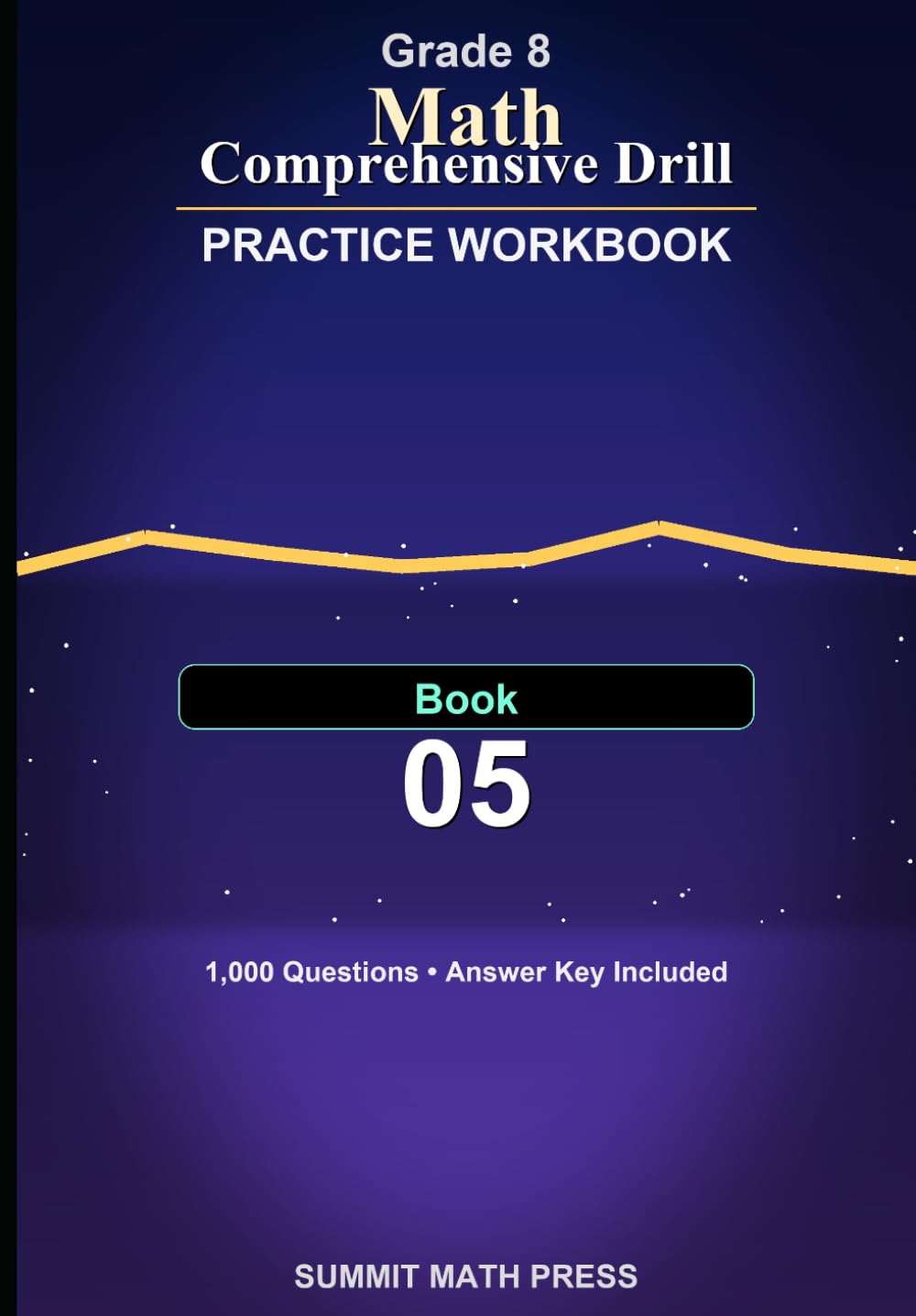 Grade 8 Math Comprehensive Drill Workbook — Book 5: 1,000 problems. 7 core topics. Real progress.