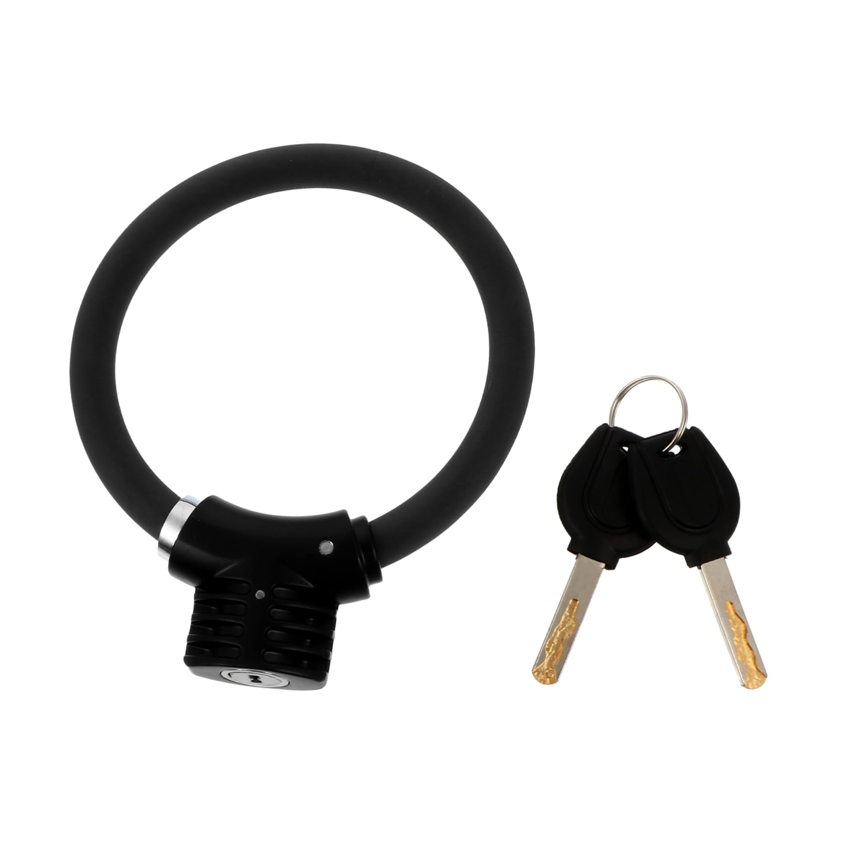 OSOLADY Outdoor Sports Safety Lock Bike Ring Lock Thick Cable Bike Lock Anti-Theft Easy to Use