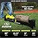 Sun Joe Cordless Manual Hydraulic Steel Beam Log Splitter, Portable and Compact, 10 Ton Capacity - Wood Splitting Machine and Equipment for Fireplace, Firewood, & Fire Stove Logs, LJ10M