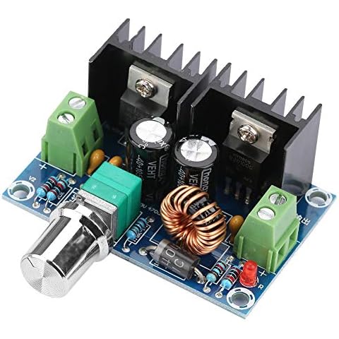 DC Buck Converter, 8A DC DC 4-40 V bis 1,25-36 V Spannungsregler Hochleistungs, Spannungsversorgungs Abwärtsmodul Cover