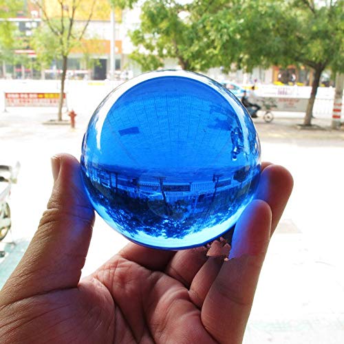 Amazon.com: Decor Stone - Bola esférica de cristal azul ultra