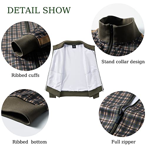 Image of ANOTWENER Men's Track Suits 2 Piece Stand-up Collar Long Sleeve with Double Side Pockets Jacket and Sweatpants