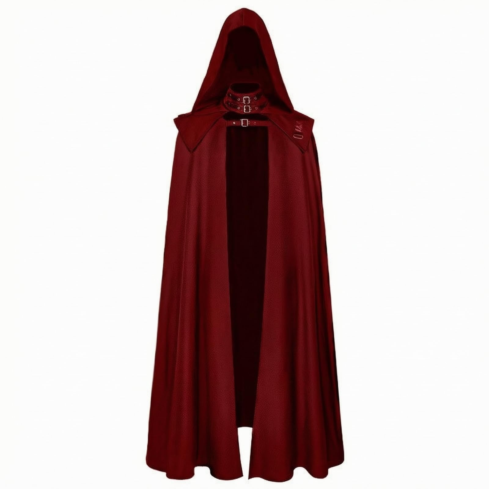 Capa Cosplay Gótico enigmática, Capa con Broche, para Festivales Góticos, Cosplayers, Rojo, S