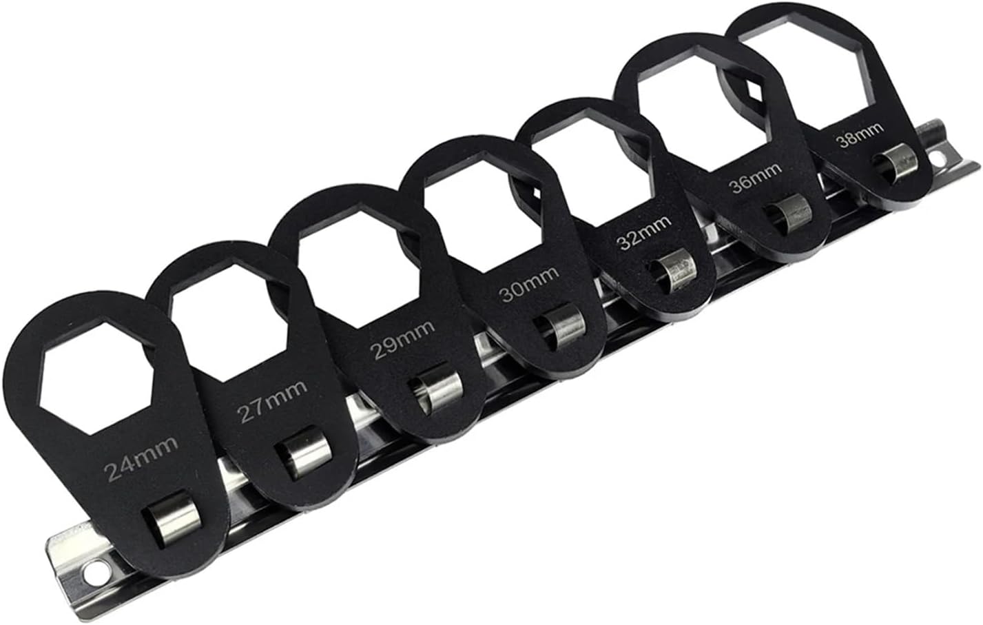 7pcs 24mm-38mm 3/8 Inch Drive Oil Filter Wrench Removal Tool Compatible with Oil Filter Removal Oil Change Oil Filter Wrench Hand Tool