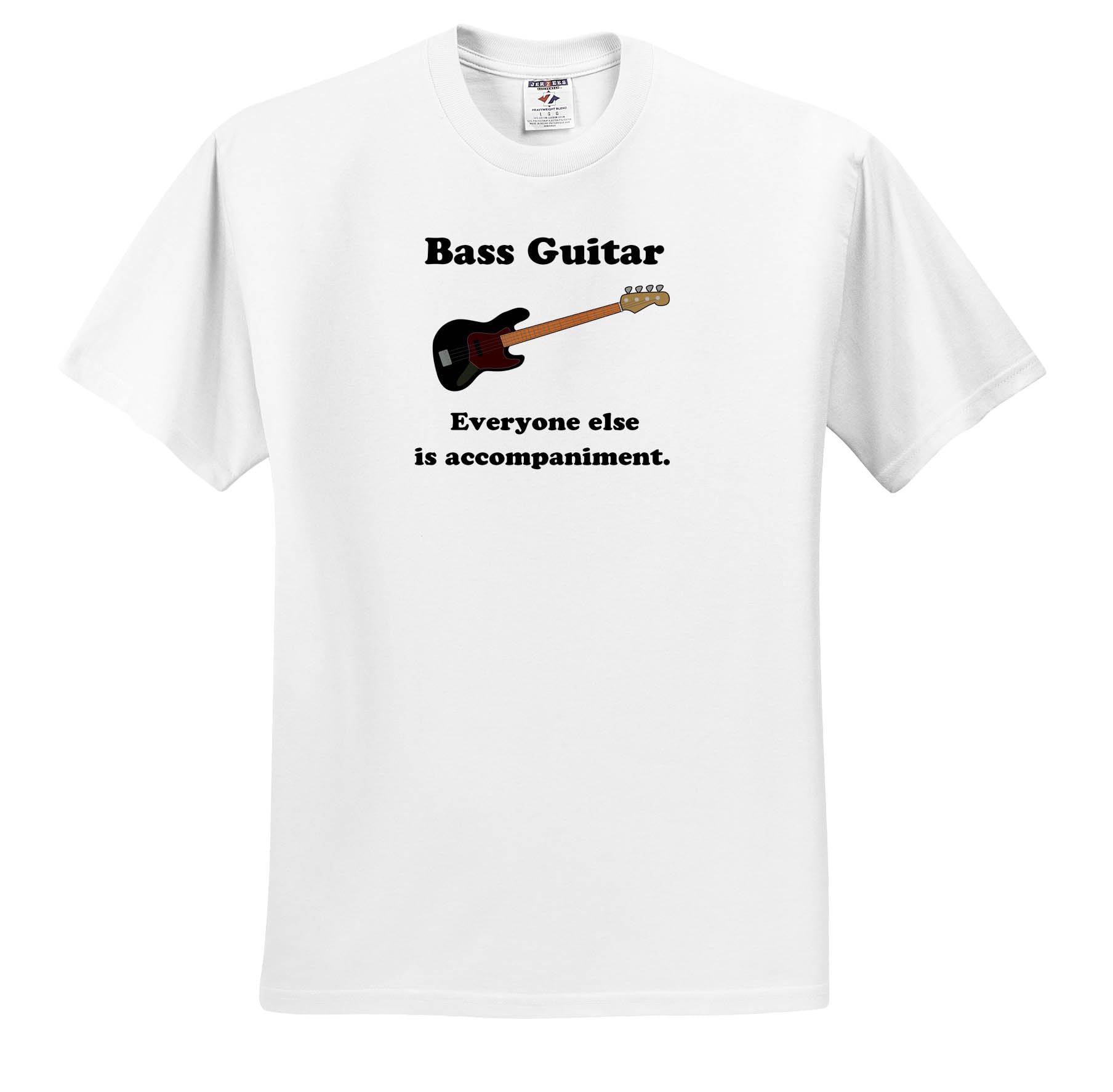 Bass Guitar Everyone Else is just Accompaniment - Youth T-Shirt Large(14-16) White
