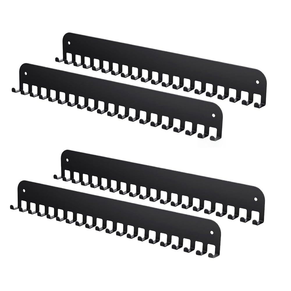 CTRLZS Medal Holder Display Hanger Rack(4 Pack), Metal Sport Medals Wall Mount with 20 Hooks