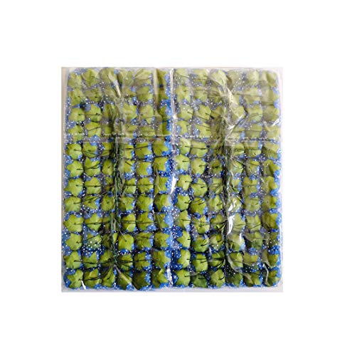 Artfen Mini Fake Rose Flower Heads 144Pcs Mini Artificial Foam Roses Diy Wedding Flowers Accessories Make Bridal Hair Clips Headbands Dress (Bottom Add Gauze) Royal Blue #TOP1