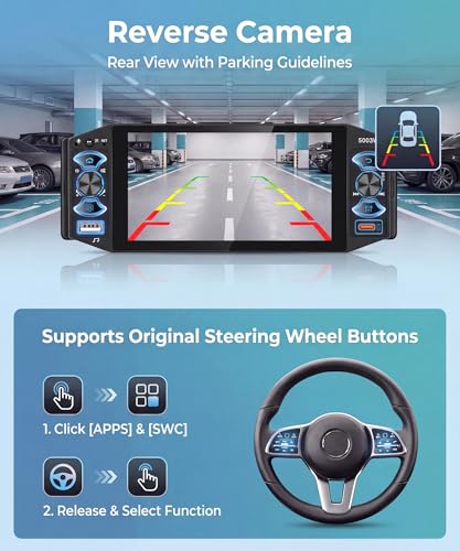 Reproductor multimedia para auto Rimoody 5 pulgadas 1 Din miniatura 5