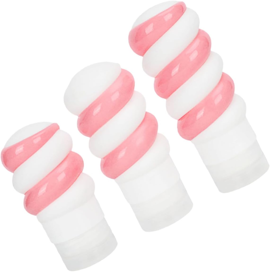 3pcs Travel Toiletry Bottles Silicone Refillable Shampoo and Lotion Containers 50ml 70ml 90ml Cartoon Style Easy to Carry and Convenient for Outdoor Travel Activities