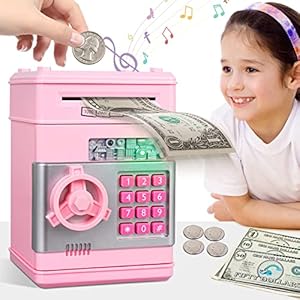 MAGIBX-Piggy-Bank-Toys-for-6-7-8-9-10-11-Year-Old-Girl-Gifts-Money-Saving-Box-for-Teen-Girls-Toys-Age-6-8-10-12-Christmas-Birthday-Gifts-for-7-8-Year-Old-Girls-Stuff-ATM-Machine-for-Kids-5-7-Pink