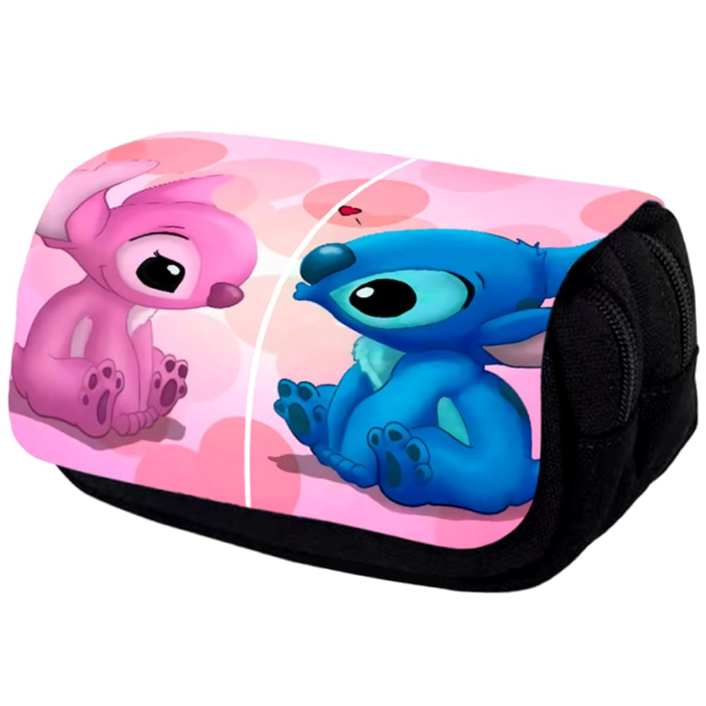 IOSCDH Papelería Caja,sti-tch Estuche Rectangular,Estuche Escolar, Bolsa de Lápiz, Estuche con Cremallera, Organizador de Papelería para niña, Bolsa de Cosméticos,Portable Estuche, Útiles Escolares -B