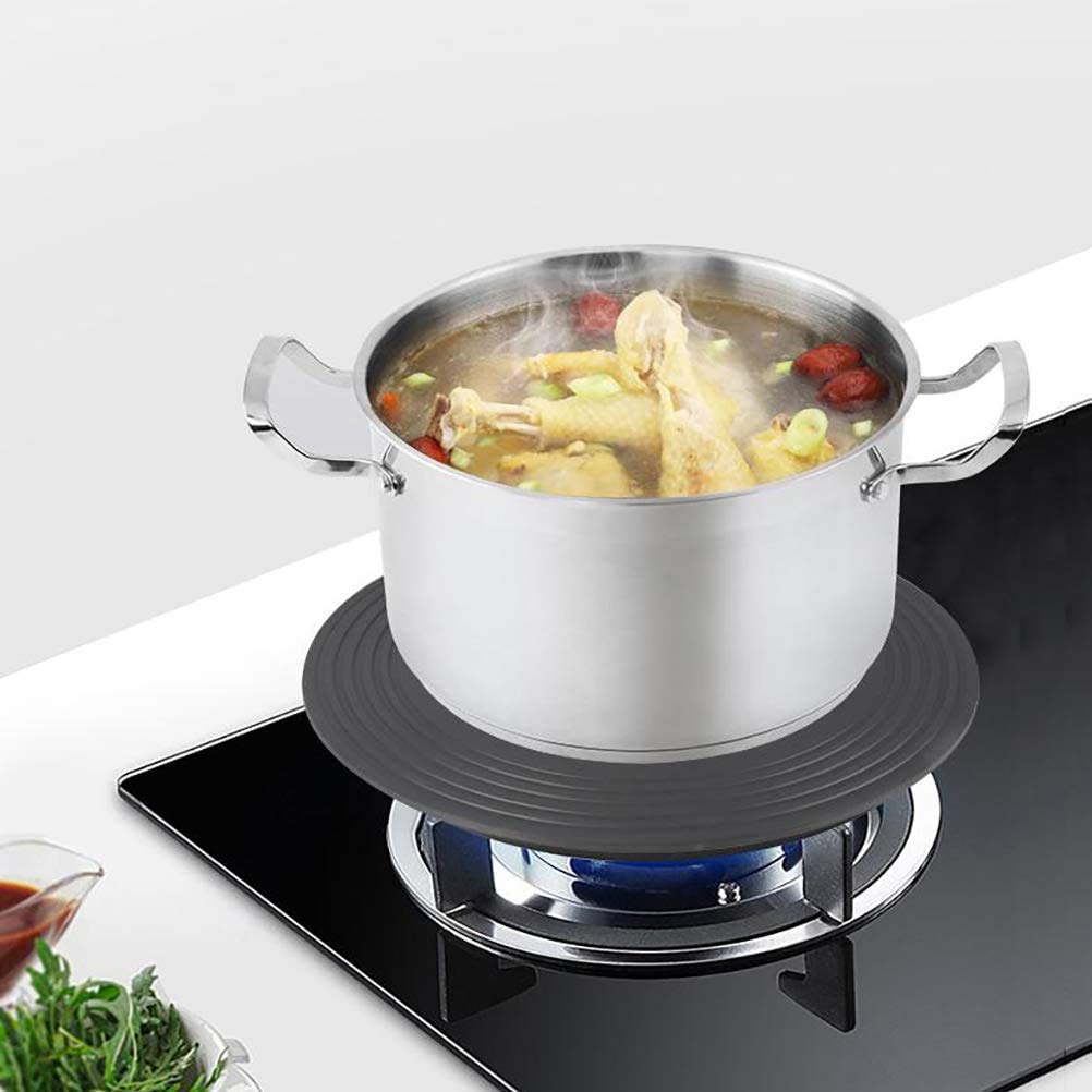 Diffuseur de chaleur pour cuisinière à gaz, plaque de conduction de chaleur de 24 cm, plaque de décongélation à économie d'énergie, diffuseur de plaque de cuisson de cuisine, casserole de