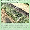 Garden Mesh Netting, 6.6 x 16.5 Extra-Thick Mosquito Netting for Patio, Nano-Composite Bird Netting for Vegetables Plants Fruits Flowers Patios Balconies, Shading Rate 30%, Black