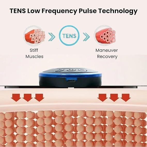 Image of 2 Pcs Mini Massager for Pain Relief, Portable Electric Body Massager Machine, EMS Muscle Stimulator,Butterfly Back Neck Shoulder Massager for Body Pain Relief,Compact Travel Massager (Blue, Medium)