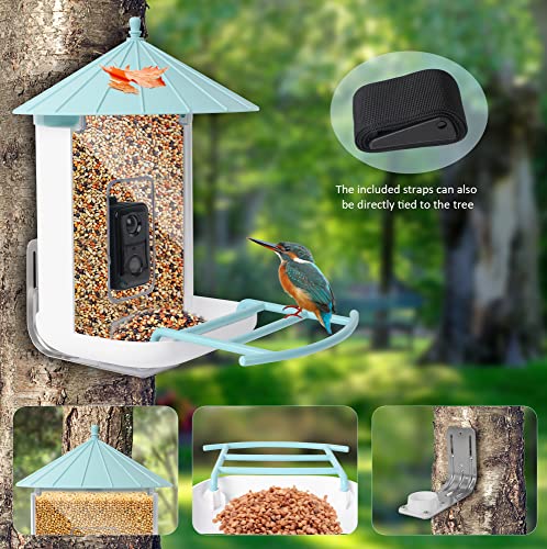 Sevkasia Birdfy Ai -Smart Bird Feeder With Camera, Smart Bird Watching Camera Auto Capture Bird Videos & Notify When Birds Detected, Ai Identify 12000+ Bird Species, Ideal Gift For Bird Lovers #TOP3