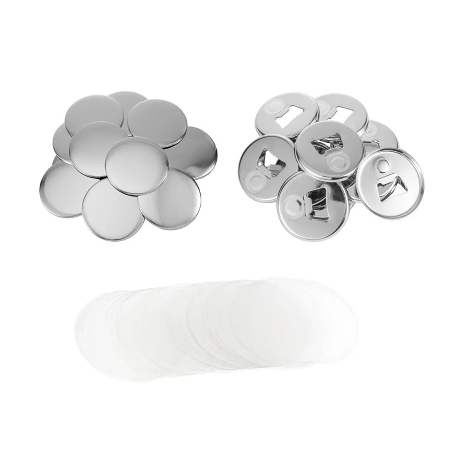 100 Sets 58 mm Magnet-Kühlschrank-Anstecker-Materialien, Flaschenöffner, DIY-Bastelteile for Anstecker- und Button-Maschinen Ausreichende Mengen