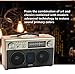 QCHIAN Holz-Retro-Wireless-Bluetoo... tragbar, hochwertiges Heim-Tri-Band-FM-Radio, Subwoofer, Handy, TF-Karte, USB, klassischer 80er-Jahre-Stil mit moderner Technologie