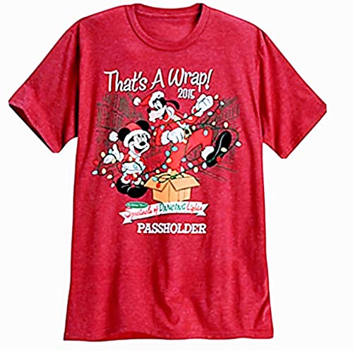 T-shirt de collection Disney Osborne Lights 2015 Passholder rouge