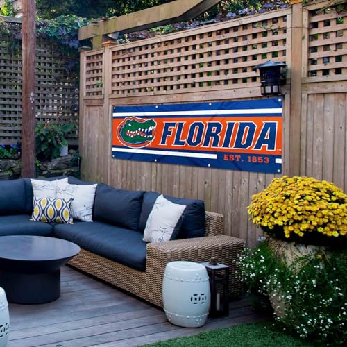 Pancarta Florida Gators de 2x6 pies con acabados resistentes y duraderos 5