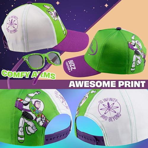 Image of Get Trend Baseball Cap and Kids Sunglasses Set Adjustable Breathable Sun Hat 100% UV Summer Accessories Gifts for Boys