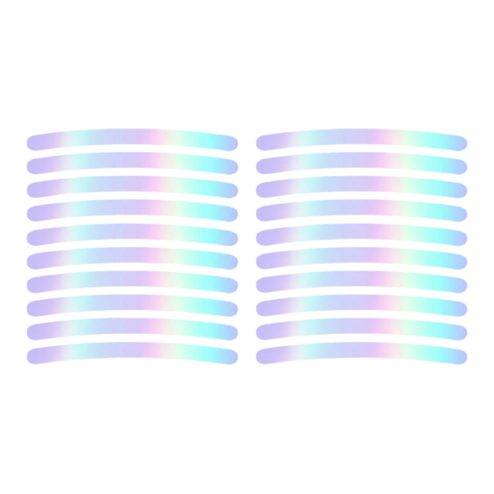 Stripe Wheel Reflective DIY - Car for Edge Stickers 20 Pcs | Glow in the Dark Cort Strips, Colorful Strip Decals for Night Driving and Wheel Decoration