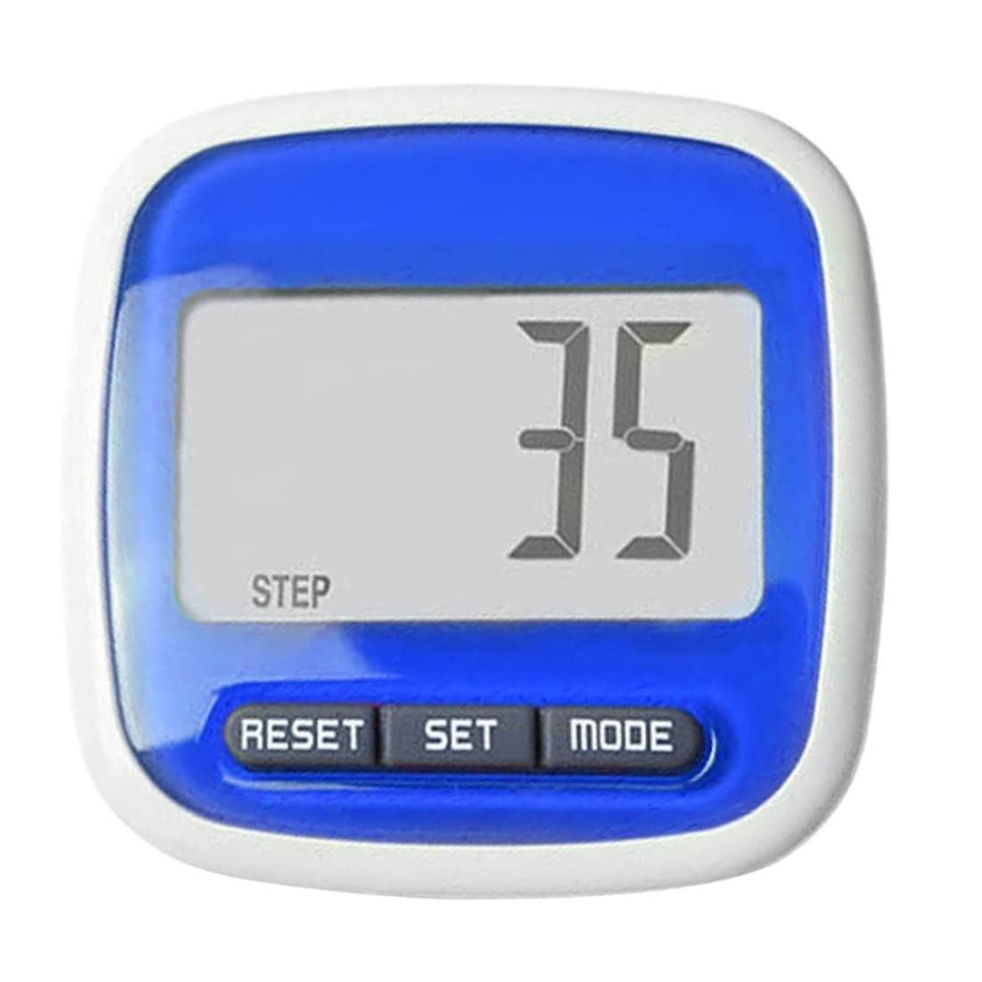 1pc Pocket Pedometer with Belt Clips Pocket Step Counter Pedometer Step Counter Walking Distance Calorie Counter with Large Lcd Display and Belt Clip (blue)