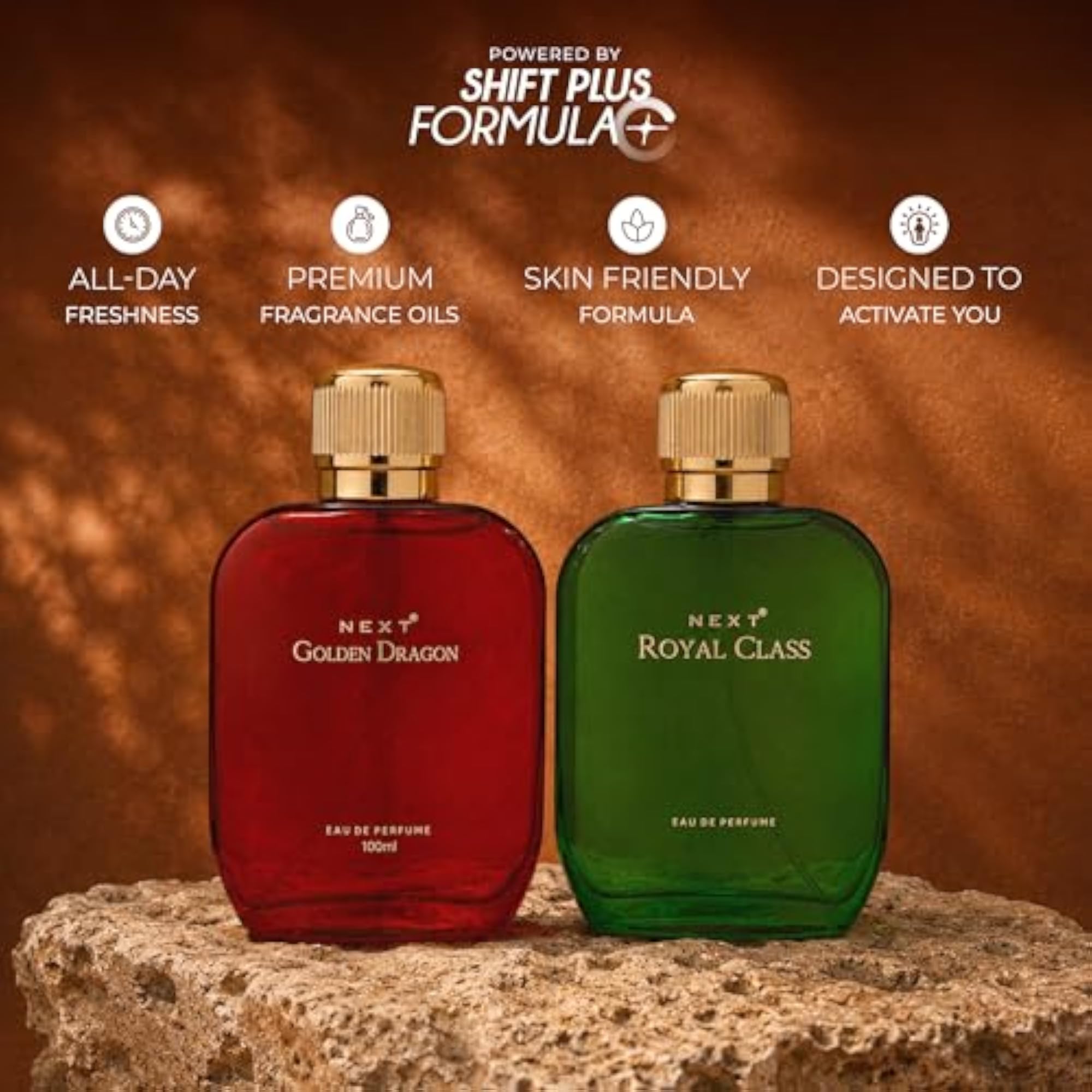 Golden Dragon & Royal Class Perfume Combo, Unisex 100ml Each