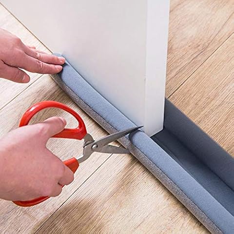 BEAUTYBIGBANG Flexible Door Bottom Sealing Strip Draught Excluder Under Door Draft Blocker Cuttable Energy Saving Cold Air Stopper Noise Reduction Dustproof Cover