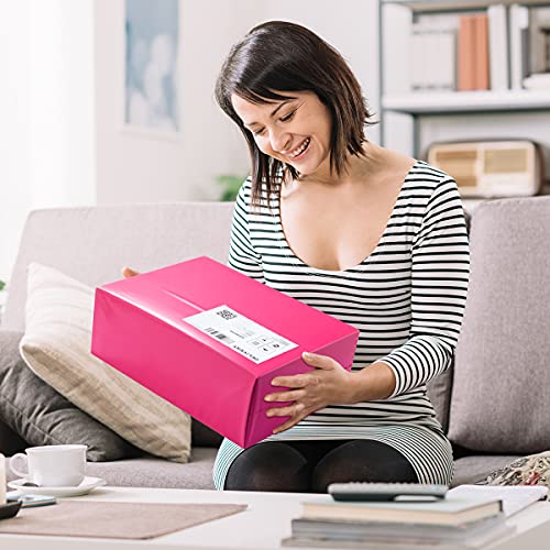 Image of UCGOU 14x17 Hot Pink Poly Mailers Shipping Bags 100 Pcs Large Poly Mailers Mailing Bags for Shipping Clothes Self Sealing Package