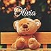 Olivia: Souvenirs de naissance - album à compléter et personnaliser avec vos photos - format 21X21