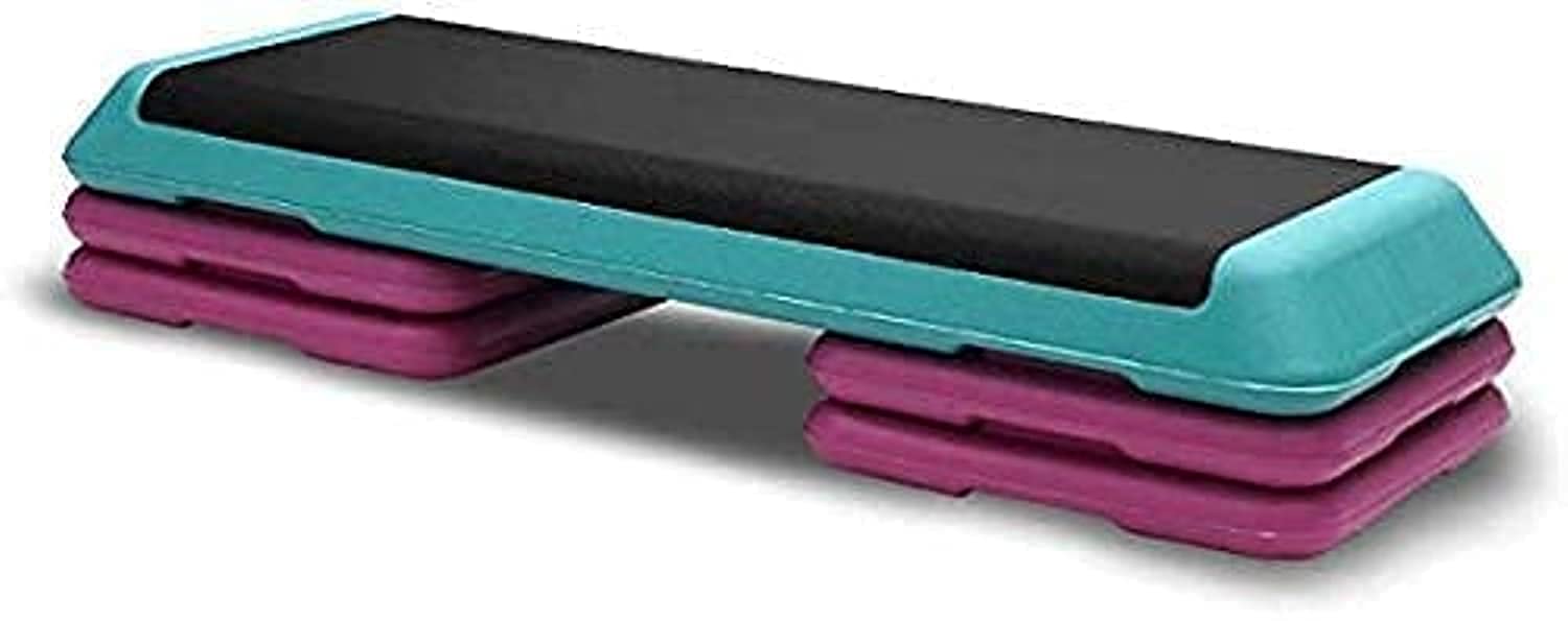 ULTIMAX Professional Aerobic Stepper Height Adjustable Aerobic Stepper with 3-steps fitness stepper for home fitness studio and office