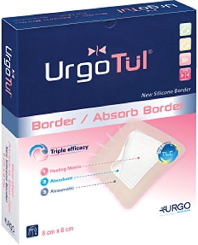 Absorb Border Square Dressing, 8 x 8 cm