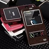 CASEPRADISE View Side Flip Leather Etui Stand Case Cover For Samsung Galaxy Note 4 Red